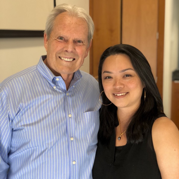 Tracie Fujikane with Dr. Taylor Hartman, founder of the Color Code