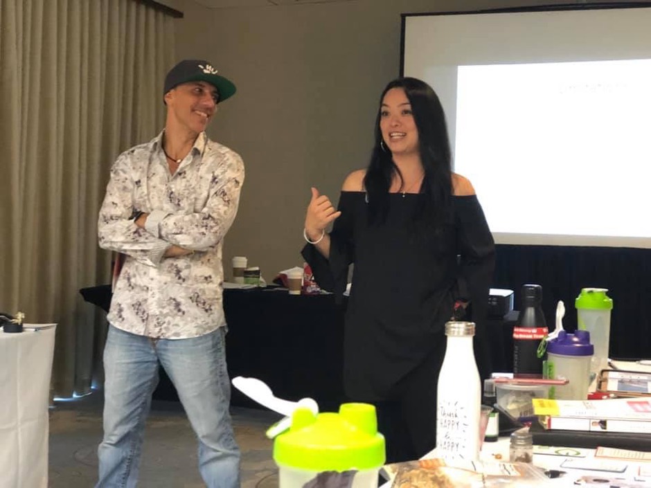 Tracie and Tevya teaching together at a Color Code workshop